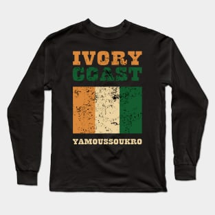 Flag of Ivory Coast Long Sleeve T-Shirt